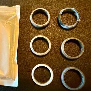 ThunderFlex Silicone Rings Set of 6 – Men’s Size 7 – Black & Gray